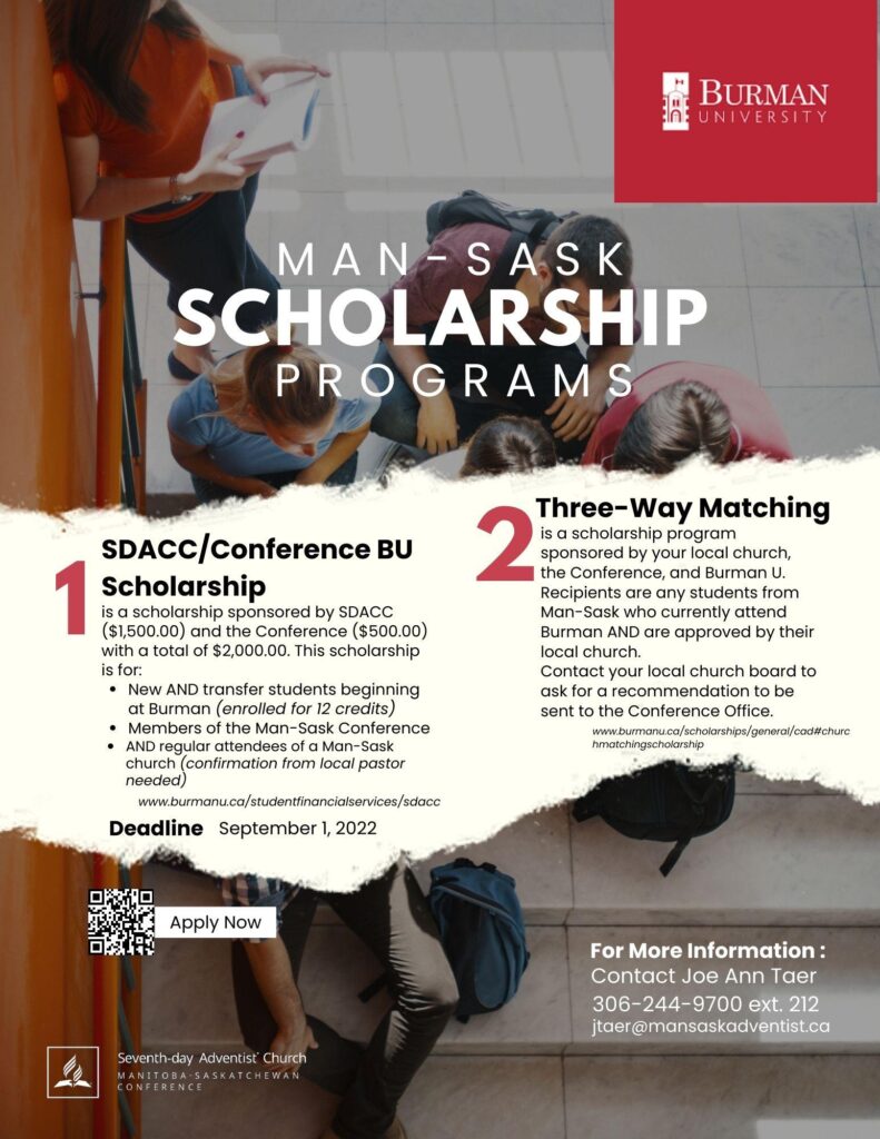 Burman University Scholarships Announced